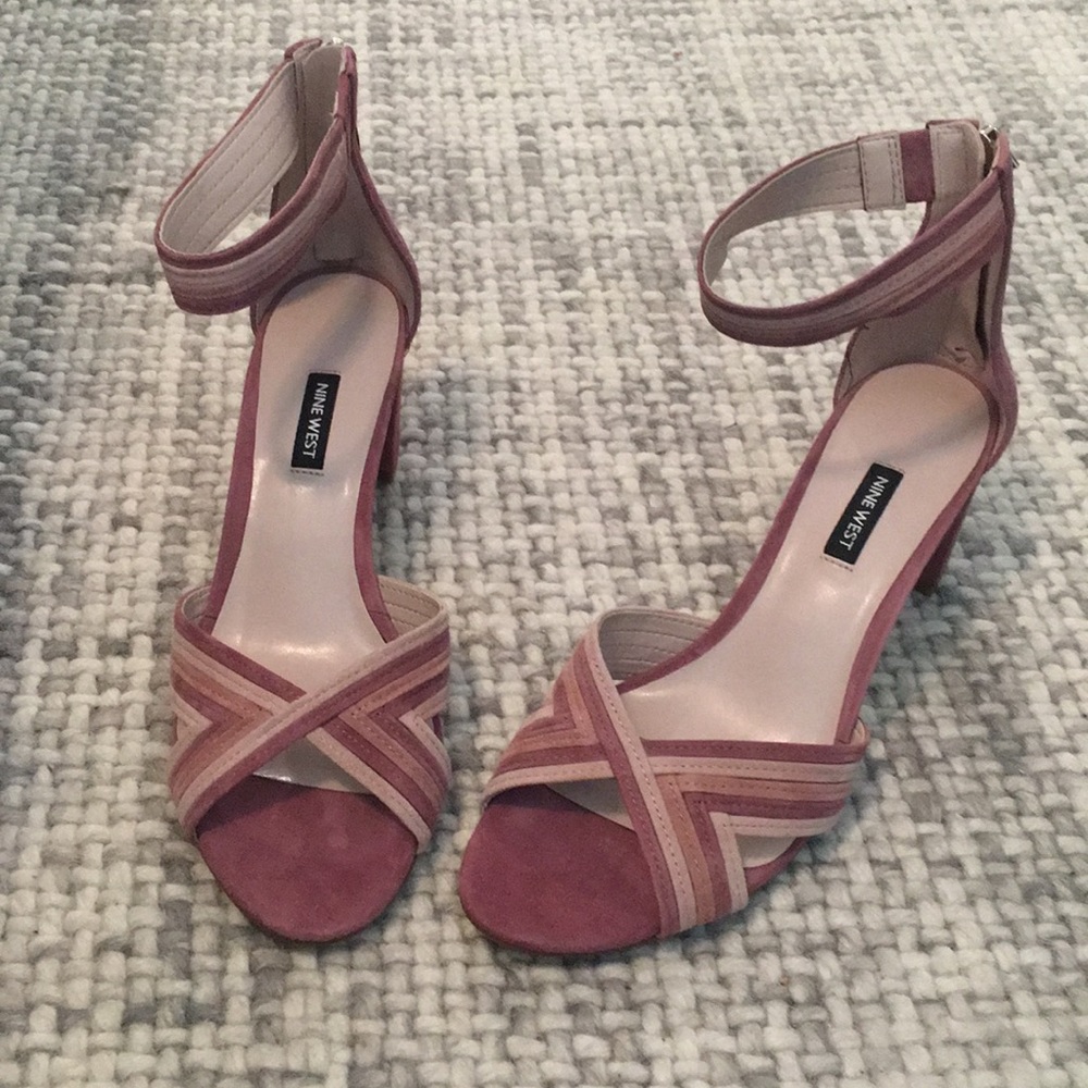 Nine West Pearl Open Toe Ankle Strap Sandals